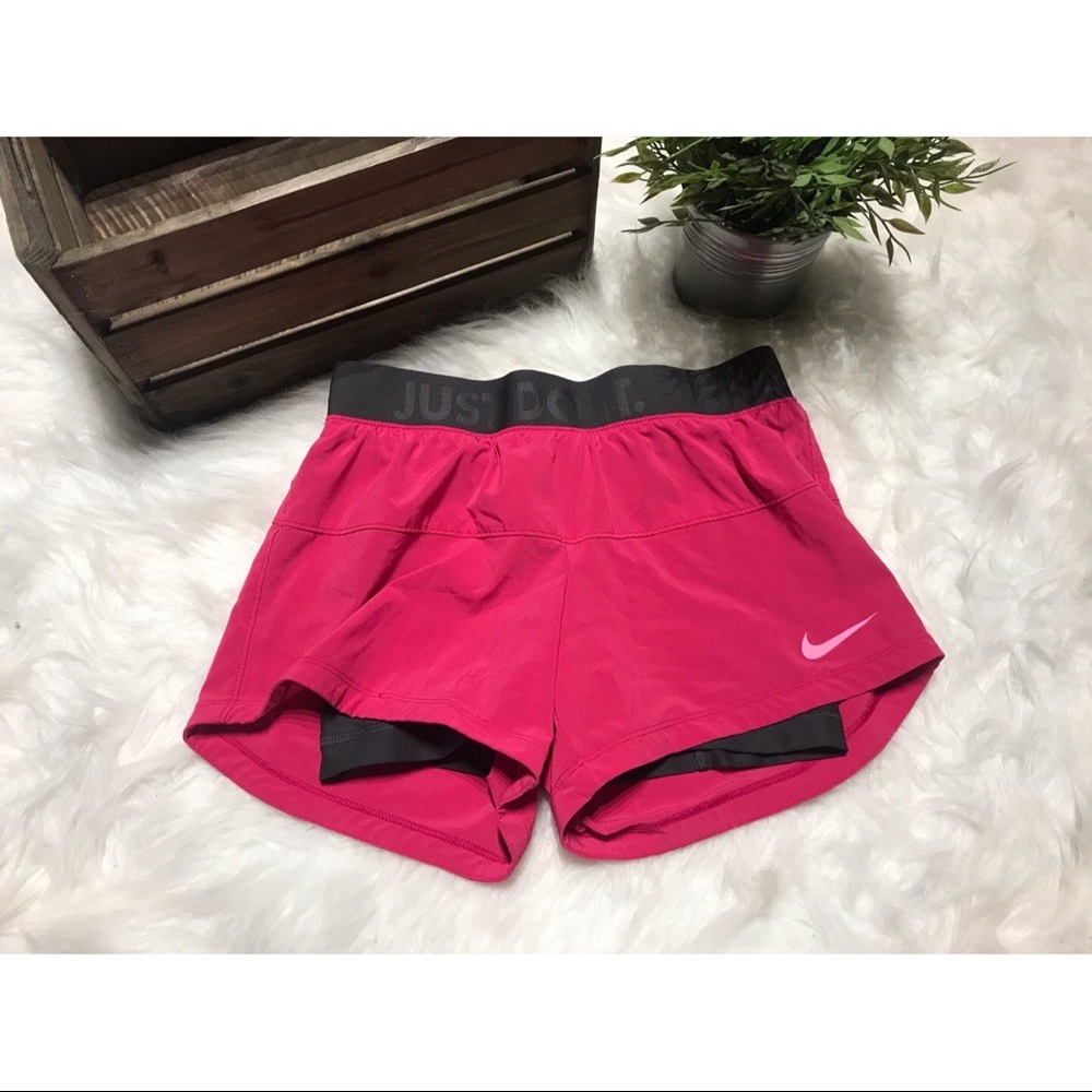 Pink Dri-fit Nike Running Shorts